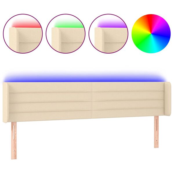 vidaXL &Kappa;&epsilon;&phi;&alpha;&lambda;ά&rho;&iota; &Kappa;&rho;&epsilon;&beta;&alpha;&tau;&iota;&omicron;ύ LED &Kappa;&rho;&epsilon;&mu; 183x16x78/88 &epsilon;&kappa;. &Upsilon;&phi;&alpha;&sigma;&mu;ά&tau;&iota;&nu;&omicron;