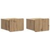 vidaXL &Tau;&omicron;ί&chi;&omicron;&upsilon; &Kappa;&rho;&epsilon;&mu;&alpha;&sigma;&tau;ό &Kappa;&omicron;&mu;&omicron;&delta;ί&nu;&omicron; 2 pcs Artisan &Delta;&rho;&upsilon;&sigmaf; 33 x 34,5 x 24 &epsilon;&kappa;.