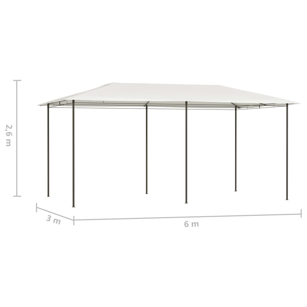 vidaXL Κιόσκι Κρεμ 2,98 x 5,3 x 2,59 μ. 160 γρ./μ²