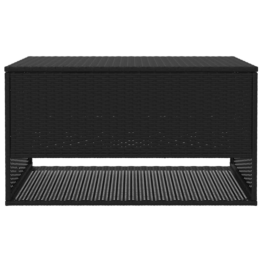 vidaXL Μαξιλαροθήκη εξωτερικού χώρου Μαύρο 100x55x55,5 cm Poly Rattan