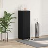 vidaXL Παπουτσοθήκη Μαύρη δρυς 29.5 x 35 x 101 εκ. Επεξεργασμένο ξύλο