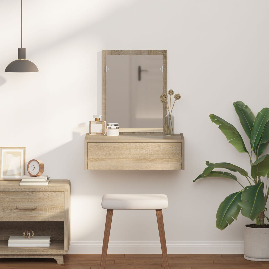 vidaXL Κρεμαστό τραπέζι ντυσίματος δρυός Sonoma 60x40x70 εκ.
