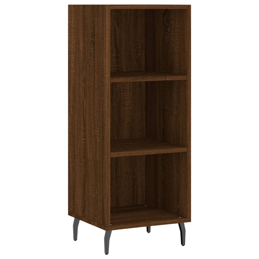 vidaXL Ντουλάπι Καφέ Δρυς 34,5 x 34 x 180 εκ. από Επεξεργασμένο Ξύλο
