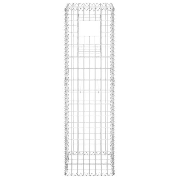 vidaXL Συρματοκιβώτια Στύλοι 2 τεμ. 40 x 40 x 140 εκ. Σιδερένιοι