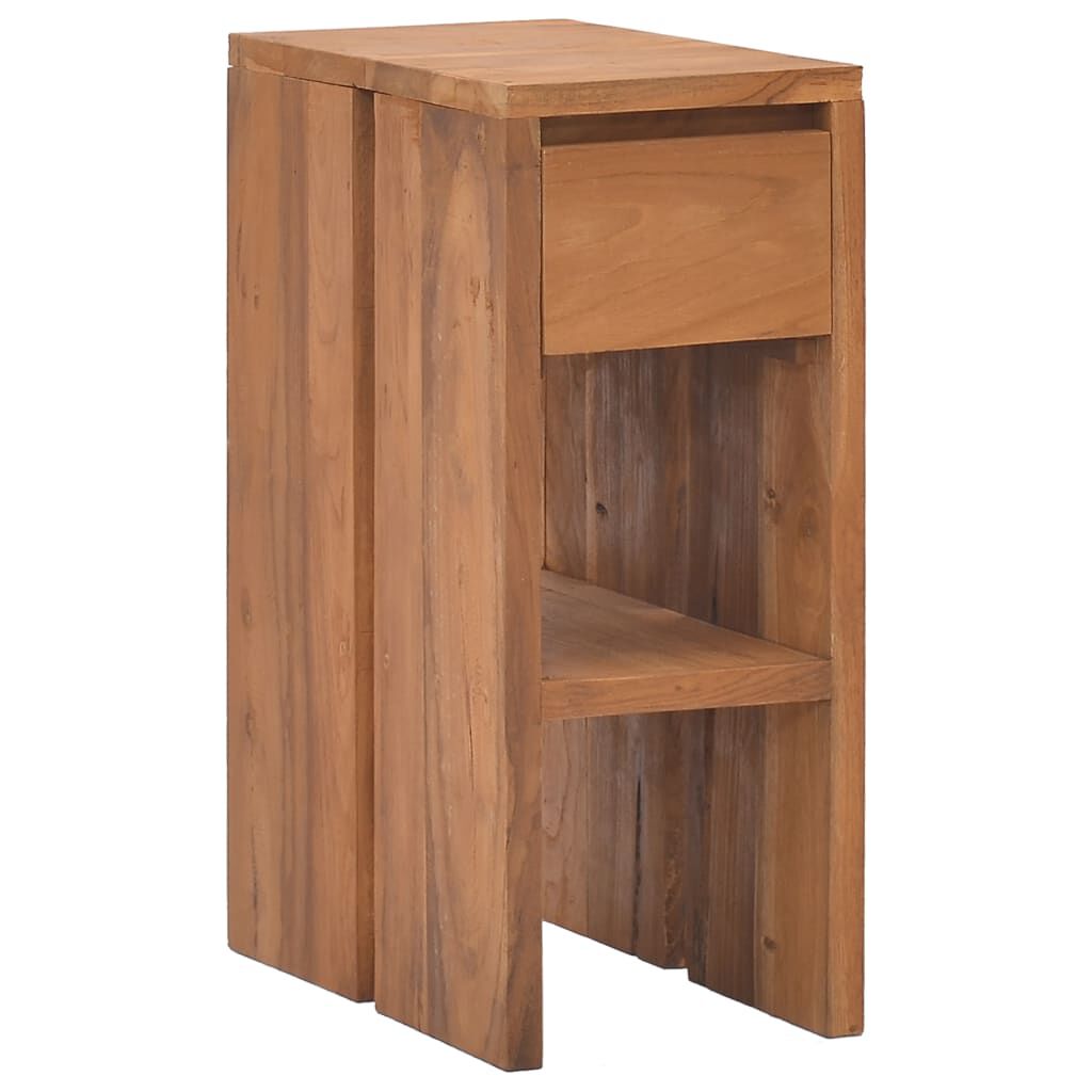 vidaXL Κομοδίνο 20 x 35 x 50 εκ. από Μασίφ Ξύλο Teak