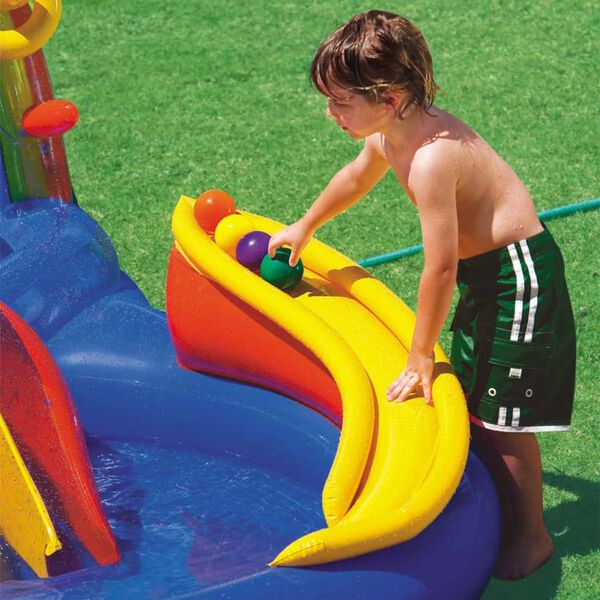 Intex Πισίνα Φουσκωτή Rainbow Ring Play Center 297x193x135 εκ. 57453NP