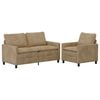 vidaXL &Sigma;&epsilon;&tau; &Kappa;&alpha;&nu;&alpha;&pi;έ 2 pcs Taupe &Pi;&omicron;&lambda;&upsilon;&epsilon;&sigma;&tau;έ&rho;&alpha;&sigmaf;