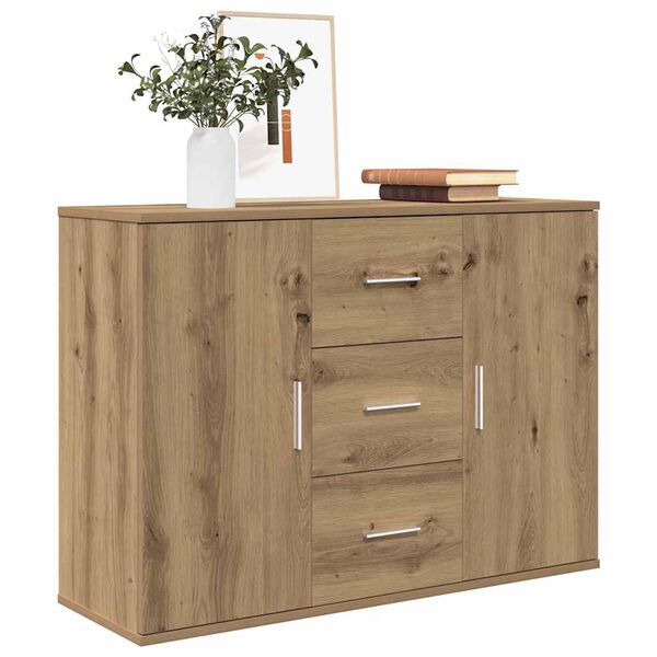 vidaXL Ντουλάπι Αρτισιανή Δρυς 90x29,5x65 εκ. από Επεξεργασμένο Ξύλο