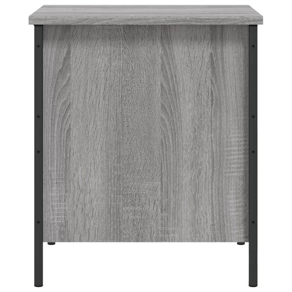 vidaXL Παγκάκι Αποθήκευσης Γκρι Sonoma 40x42,5x50εκ Επεξεργασμένο Ξύλο