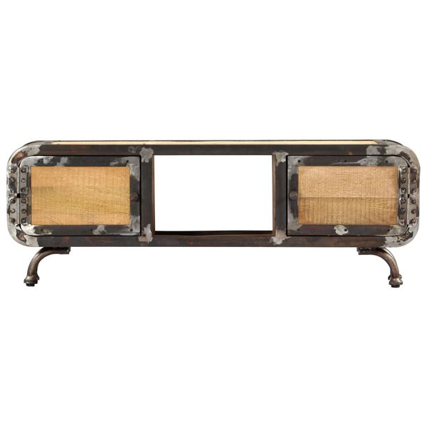 vidaXL Έπιπλο Τηλεόρασης 120 x 30 x 42 εκ. από Μασίφ Ξύλο Μάνγκο