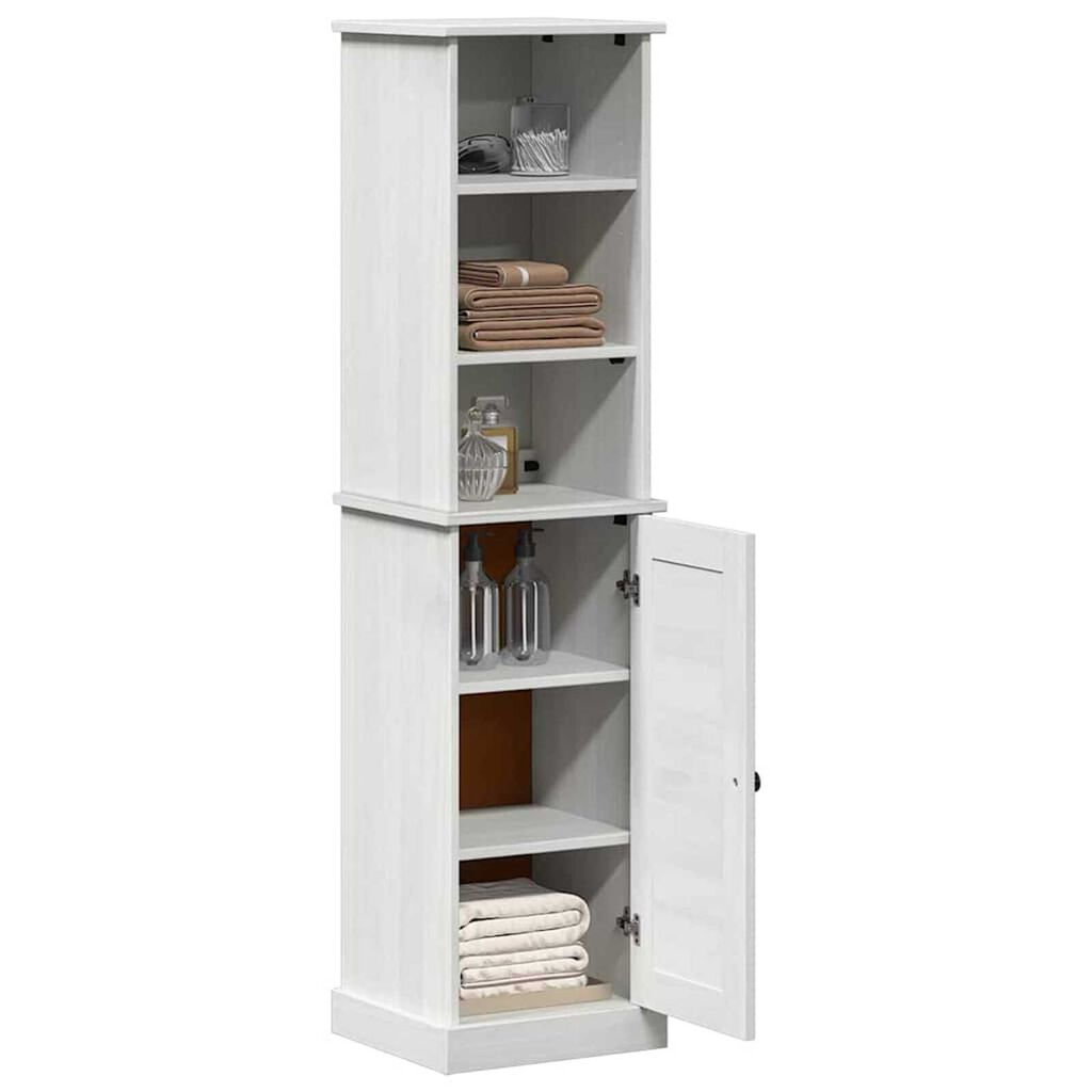 vidaXL Σετ Επίπλων Μπάνιου 2 pcs Καφέ και Λευκό 37 x 34 x 150 εκ