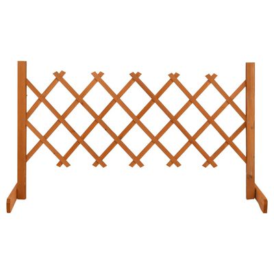vidaXL Καφασωτό Φράχτης Κήπου Πορτοκαλί 120x60 εκ. Μασίφ Ξύλο Ελάτης