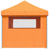 vidaXL Τέντα Εκδηλώσεων με 4 Τοιχώματα Πτυσσόμενη Pop-Up Πορτοκαλί