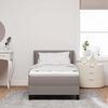 vidaXL Κρεβάτι box spring με στρώμα με στρώμα Taupe 80 x 200 cm