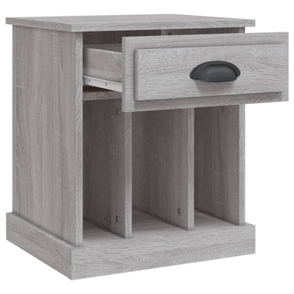 vidaXL Κομοδίνο Γκρι Sonoma 43x36x50 εκ.