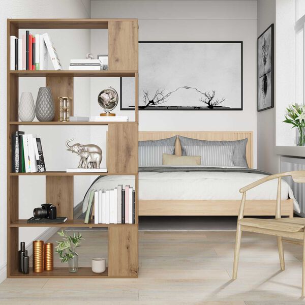 vidaXL &Beta;&iota;&beta;&lambda;&iota;&omicron;&theta;ή&kappa;&eta; Artisan Oak 80 x 24 x 159 &epsilon;&kappa; &Epsilon;&pi;&epsilon;&xi;&epsilon;&rho;&gamma;&alpha;&sigma;&mu;έ&nu;&omicron; &xi;ύ&lambda;&omicron;