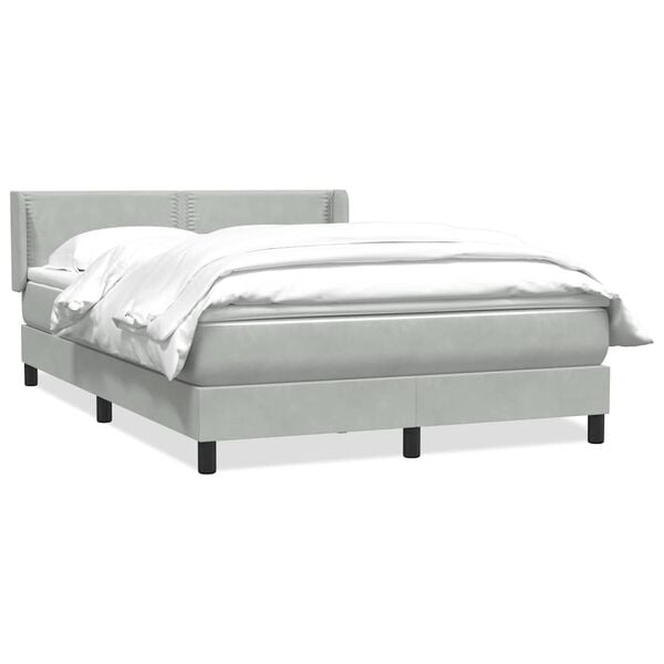 vidaXL &Kappa;&rho;&epsilon;&beta;ά&tau;&iota; Boxspring &mu;&epsilon; &Sigma;&tau;&rho;ώ&mu;&alpha; &Alpha;&nu;&omicron;&iota;&chi;&tau;ό &Gamma;&kappa;&rho;&iota; 140x210 &epsilon;&kappa;. &Beta;&epsilon;&lambda;&omicron;ύ&delta;&iota;&nu;&omicron;