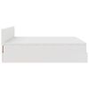 vidaXL Οθωμανικό κρεβάτι με στρώματα Λευκό 180x200cm Faux Leather