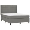 vidaXL &Kappa;&rho;&epsilon;&beta;ά&tau;&iota; Boxspring &mu;&epsilon; &Sigma;&tau;&rho;ώ&mu;&alpha; &Sigma;&kappa;&omicron;ύ&rho;&omicron; &Gamma;&kappa;&rho;&iota; 140x190 &epsilon;&kappa;. &Upsilon;&phi;&alpha;&sigma;&mu;ά&tau;&iota;&nu;&omicron;