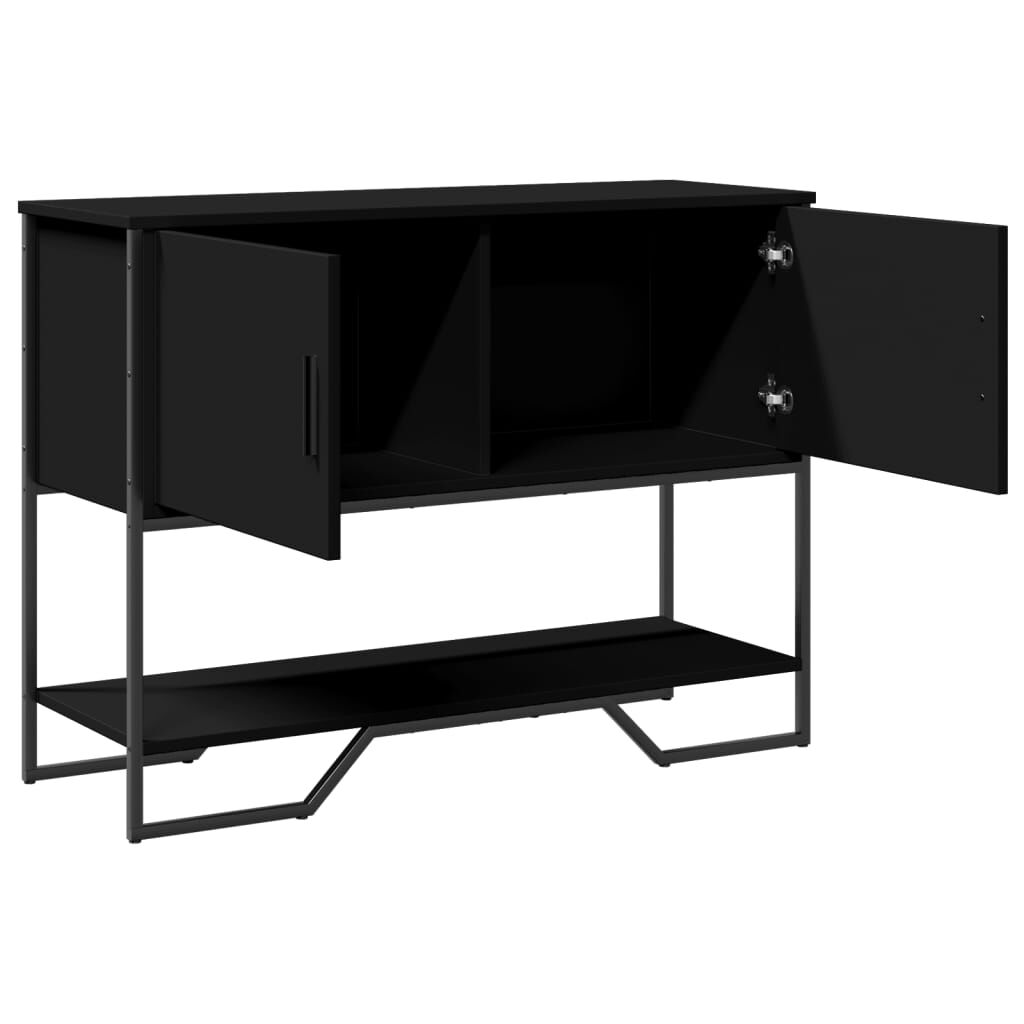 vidaXL Τραπέζι Κονσόλα Μαύρο 100x35x74,5 εκ. από Επεξεργ. Ξύλο