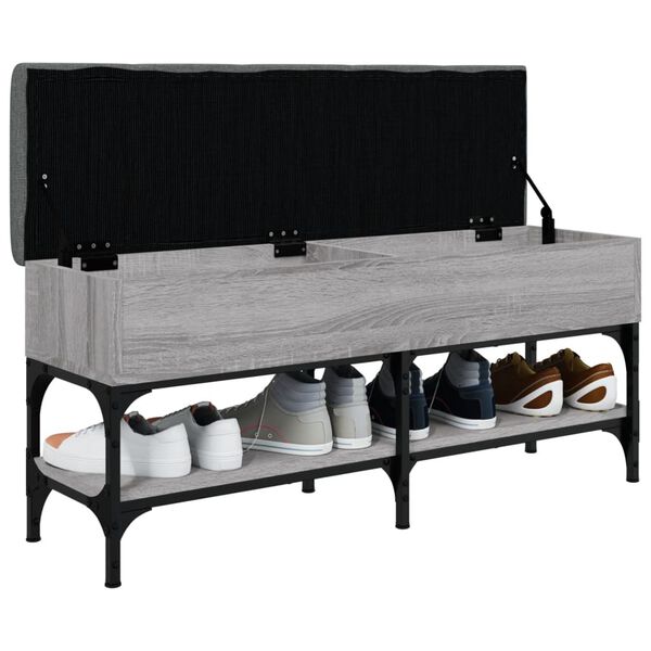 vidaXL Παπουτσοθήκη Γκρι Sonoma 102x32x45εκ. από Επεξεργασμένο Ξύλο