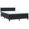 vidaXL &Kappa;&rho;&epsilon;&beta;ά&tau;&iota; Boxspring &mu;&epsilon; &Sigma;&tau;&rho;ώ&mu;&alpha; & LED &Mu;&alpha;ύ&rho;&omicron; 160x210 &epsilon;&kappa;. &Beta;&epsilon;&lambda;&omicron;ύ&delta;&iota;&nu;&omicron;