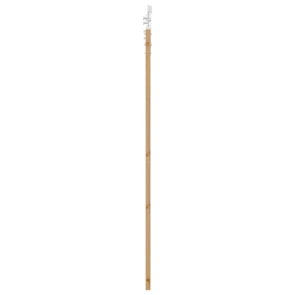 vidaXL Ολισθητή Πόρτα Καφέ 61 x 198.5 εκ. Ξύλο και μέταλλο