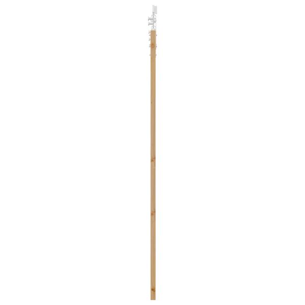 vidaXL Ολισθητή Πόρτα Καφέ 61 x 198.5 εκ. Ξύλο και μέταλλο