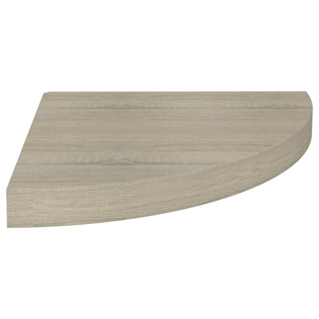 vidaXL Ράφι Τοίχου Γωνιακό Χρώμα Δρυός 35x35x3,8 εκ. από MDF