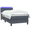 vidaXL &Kappa;&rho;&epsilon;&beta;ά&tau;&iota; Boxspring &mu;&epsilon; &Sigma;&tau;&rho;ώ&mu;&alpha; & LED &Sigma;&kappa;&omicron;ύ&rho;&omicron; &Gamma;&kappa;&rho;&iota; 90x220 &epsilon;&kappa;. &Beta;&epsilon;&lambda;&omicron;ύ&delta;&iota;&nu;&omicron;