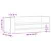 vidaXL Ράφι Τοίχου Sonoma Δρυς 100x35x30,5 εκ. Επεξεργασμένο Ξύλο