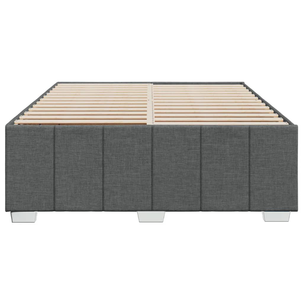 vidaXL Σκελετός Κρεβατιού Χωρίς Στρώμα Γκρι 140x200 εκ.Υφασμάτινο