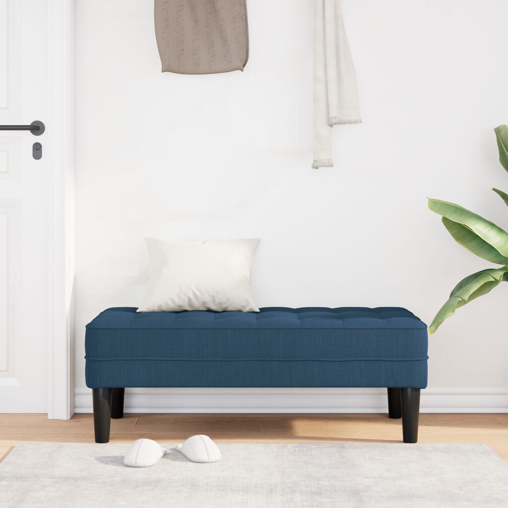 vidaXL Παγκάκι Μπλε 113x57x39 εκ. Υφάσμα