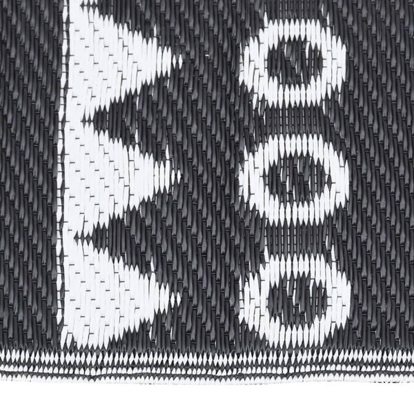 vidaXL Χαλί εξωτερικού χώρου ARAKIL Μαύρο 80x150 cm PP