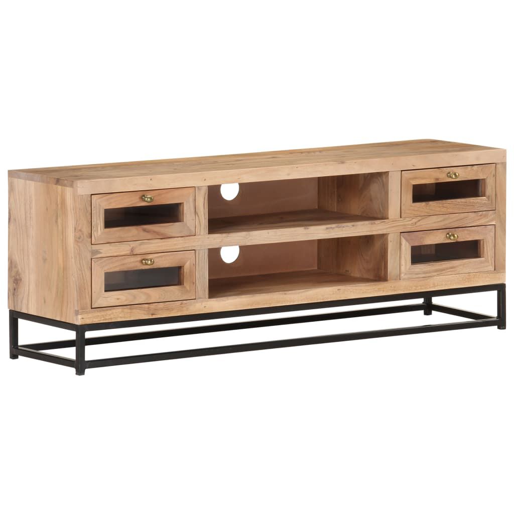 vidaXL Έπιπλο Τηλεόρασης 110 x 30 x 40 εκ. από Μασίφ Ξύλο Ακακίας