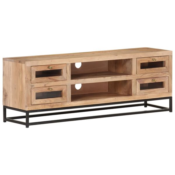 vidaXL Έπιπλο Τηλεόρασης 110 x 30 x 40 εκ. από Μασίφ Ξύλο Ακακίας