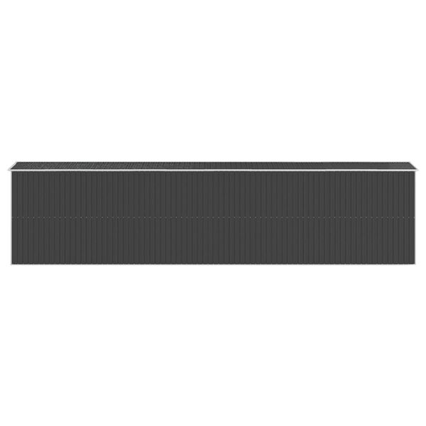 vidaXL Αποθήκη Κήπου Ανθρακί 192x855x223 εκ. Γαλβανισμένο Ατσάλι