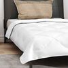 vidaXL Πάπλωμα με μαξιλάρι 2 pcs Λευκό 135 x 200 cm Μικροΐνες
