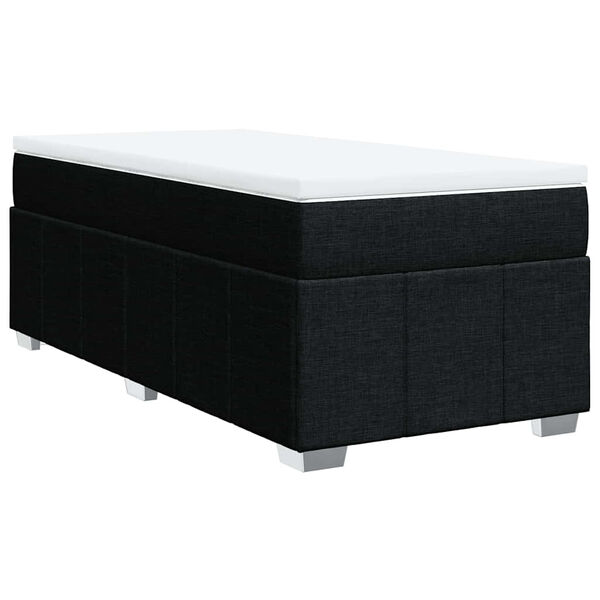vidaXL &Kappa;&rho;&epsilon;&beta;ά&tau;&iota; Boxspring &mu;&epsilon; &Sigma;&tau;&rho;ώ&mu;&alpha; &Mu;&alpha;ύ&rho;&omicron; 100 x 200 &epsilon;&kappa;. &Upsilon;&phi;&alpha;&sigma;&mu;ά&tau;&iota;&nu;&omicron;
