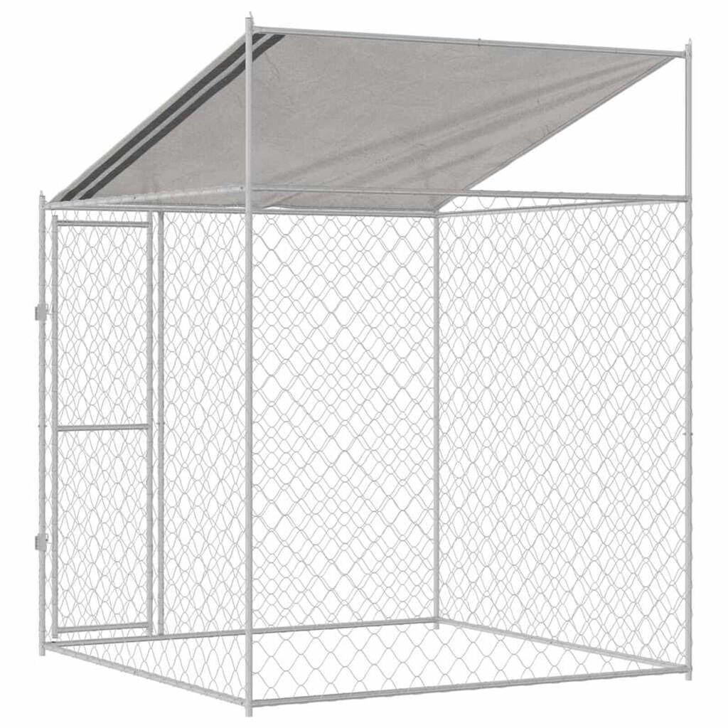 vidaXL Κλουβί σκύλου 200 x 200 x 258 εκ Χάλυβας και PE