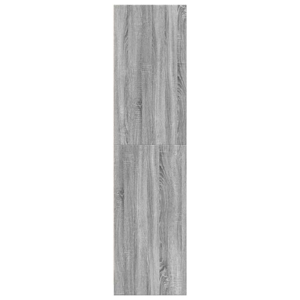 vidaXL Ντουλάπα Γκρι Sonoma 80x50x200 εκ. από Επεξεργασμένο Ξύλο