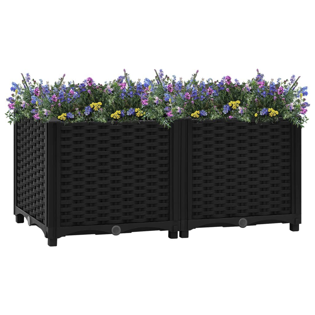 vidaXL Ζαρντινιέρα 80 x 40 x 38 εκ. από Πολυπροπυλένιο