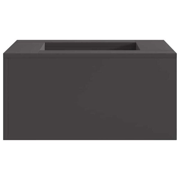 vidaXL Φωτιά Μαύρο 60 x 60 x 30 cm Κρύα έλαση από χάλυβα