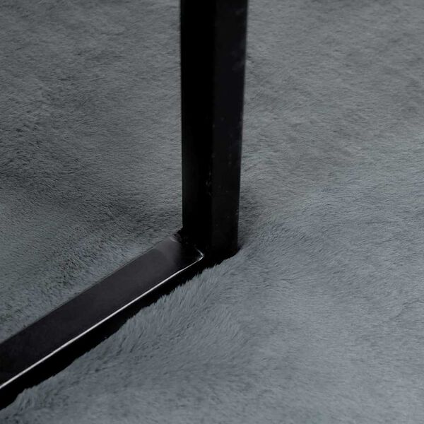 vidaXL Χαλιά Ψεύτικου Κουνελιού Ανθρακί 80 x 150 cm Πολυεστέρας