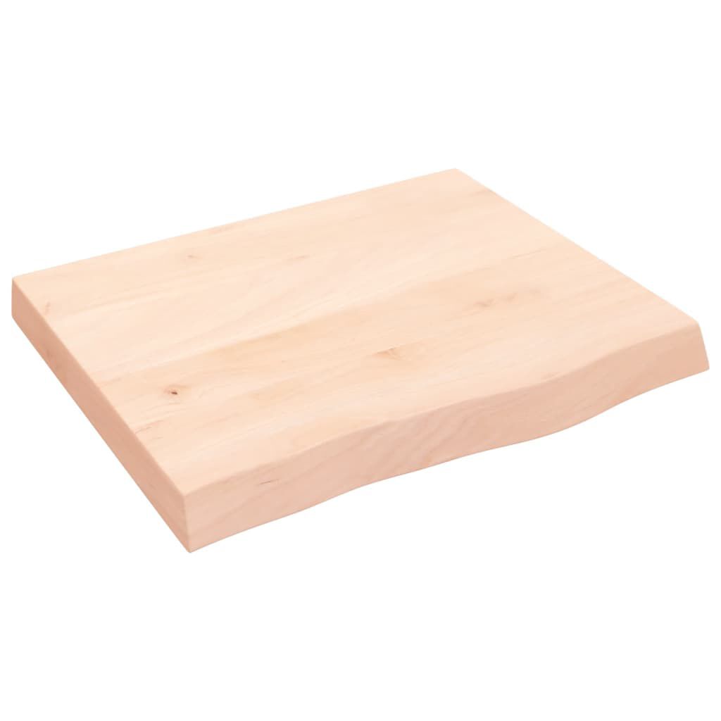 vidaXL Πάγκος Μπάνιου 60x50x(2-6) εκ. από Ακατέργαστο Μασίφ Ξύλο