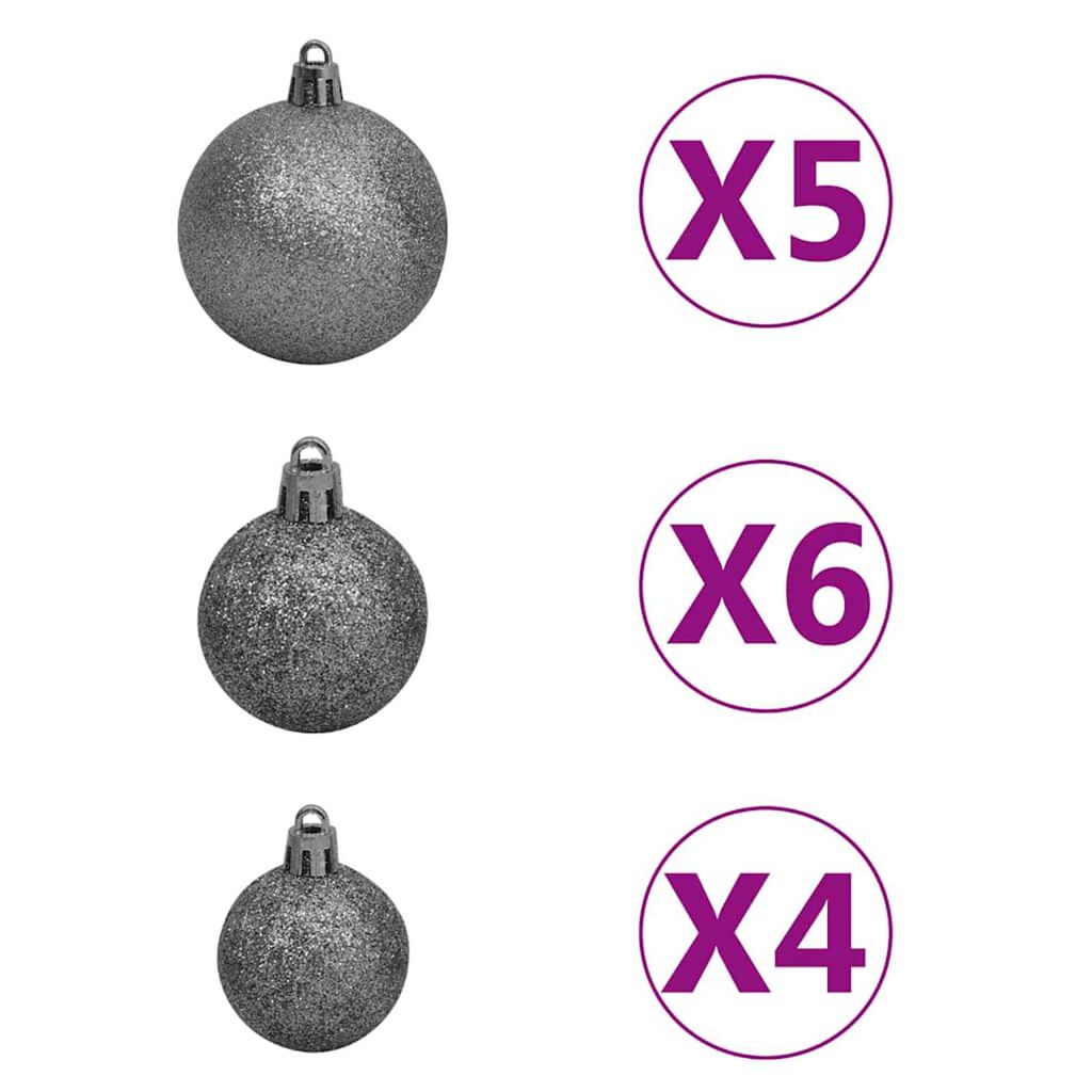 vidaXL Χριστουγεν. Δέντρο Τεχνητό Αρθρωτό με 150 LED & Μπάλες 120 εκ.