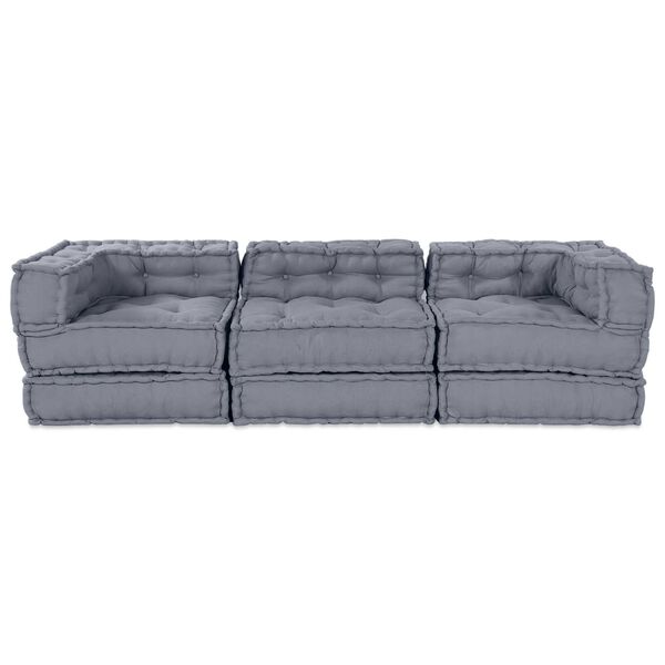 vidaXL Μαξιλάρι 3 pcs Γκρι 70 x 70 x 54 εκ Πολυεστέρας