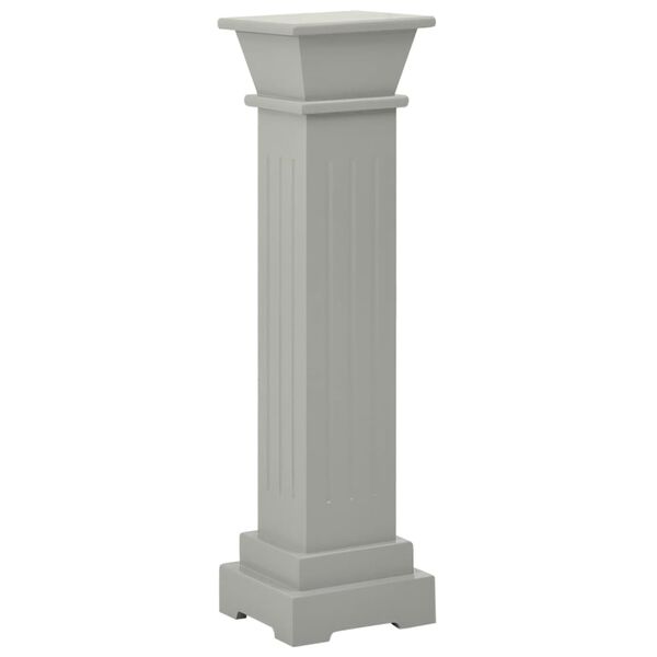 vidaXL Ανθοστήλη Τετράγωνη Γκρι 17 x 17 x 66 εκ από MDF