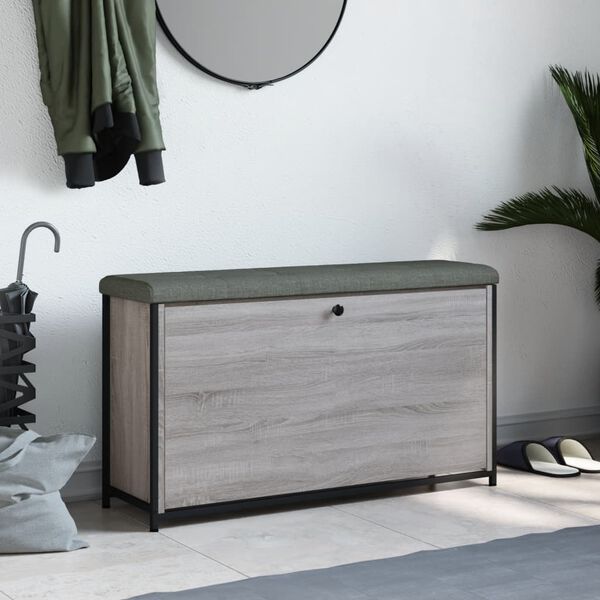 vidaXL Παπουτσοθήκη με Ανακλινόμενο Συρτάρι Γκρι Sonoma 102x32x56 εκ.