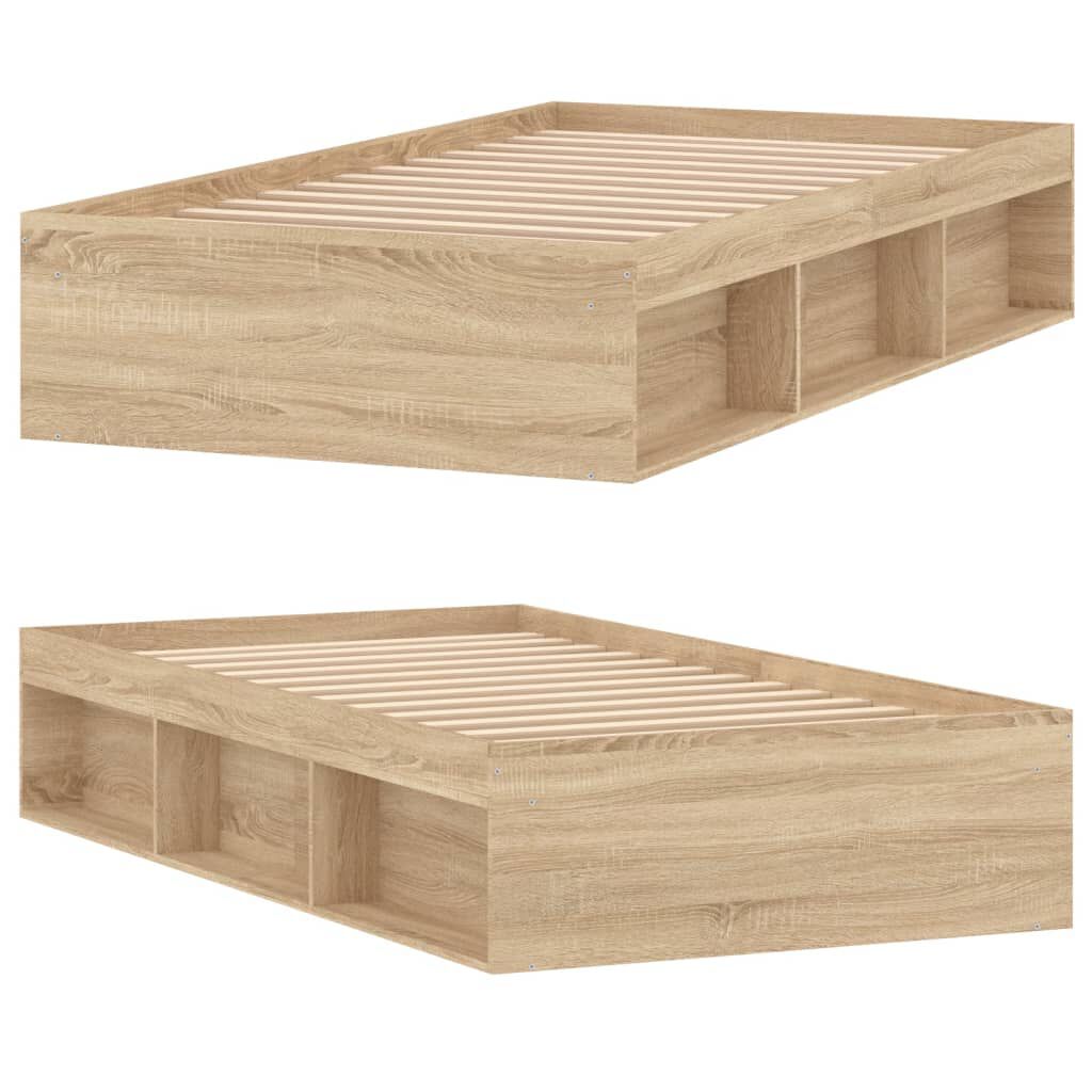 vidaXL Πλαίσιο Κρεβατιού Sonoma Δρυς 90x200 εκ.